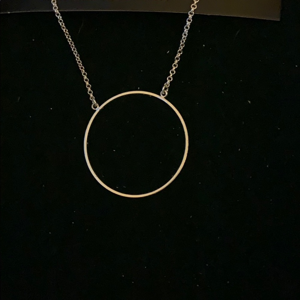 New large circle necklace with 3 inch extender - Picture 3 of 4